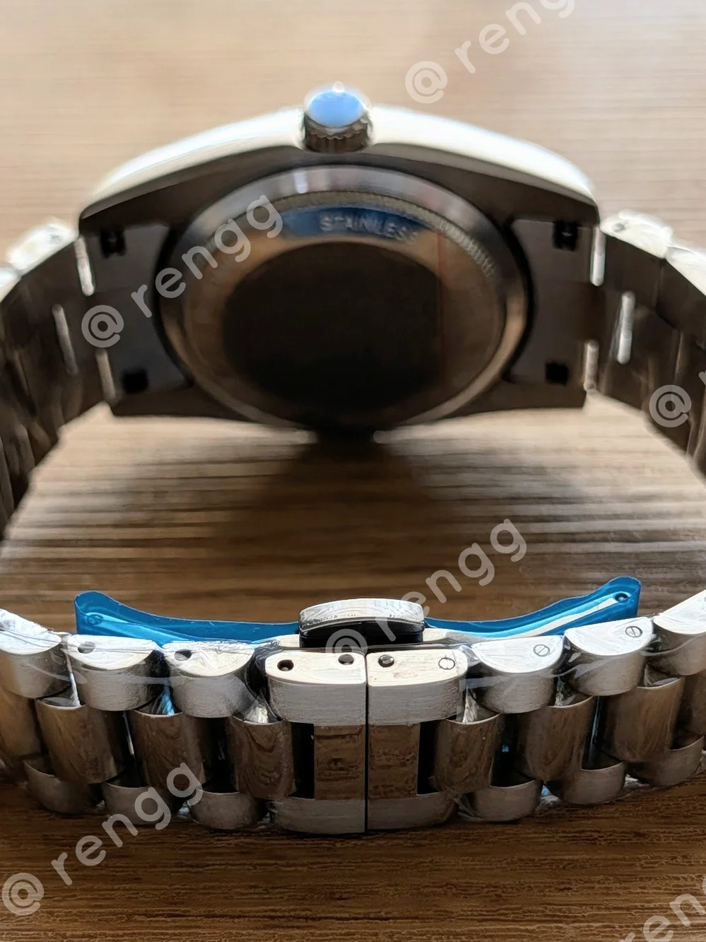 36mm Seiko Men's Stainless Steel Watch - Navy Dial Sapphire